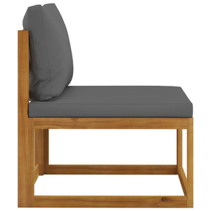 vidaXL 4-Piece Garden Lounge Set with Cushions Solid Acacia Wood