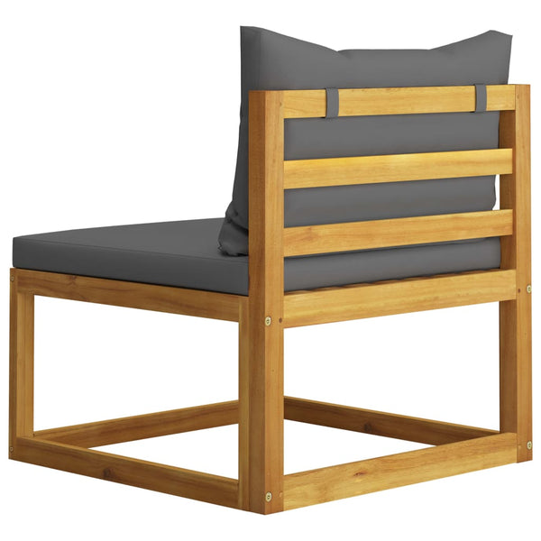 vidaXL 4-Piece Garden Lounge Set with Cushions Solid Acacia Wood