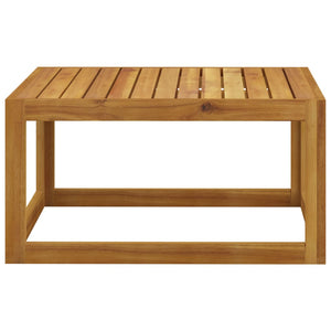 vidaXL 4-piece Garden Lounge Set with Cushions Cream Solid Acacia Wood