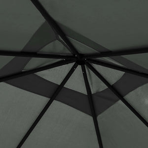 vidaXL Gazebo with Post Covers 3x3x2.6 m Anthracite 160 g/m²