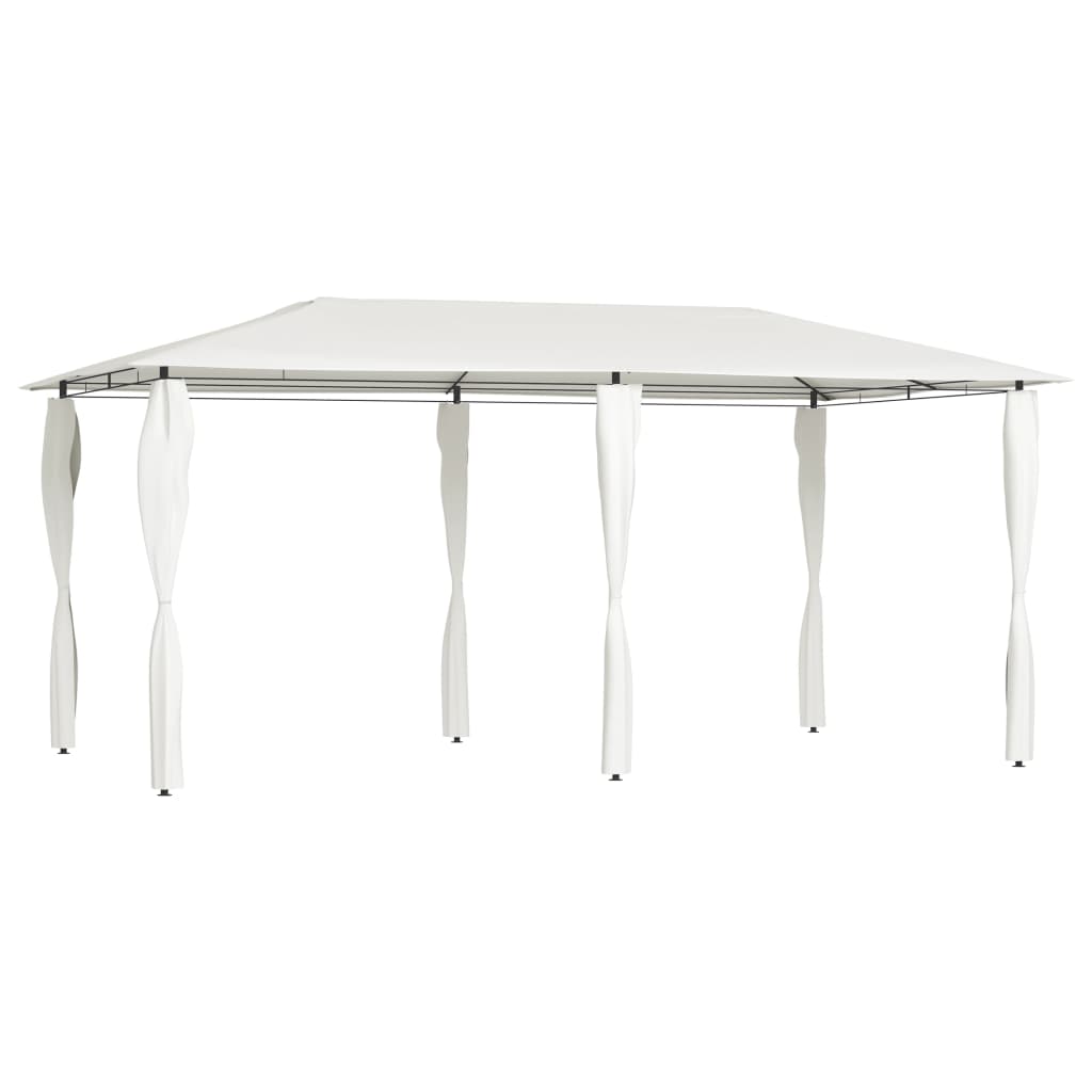 vidaXL Gazebo with Pole Covers 2.98x5.3x2.59 m Cream 160 g/m²
