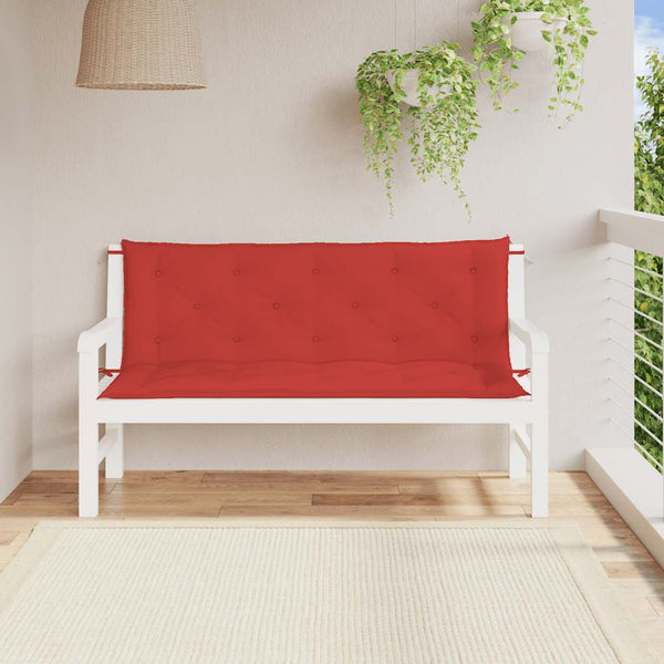 vidaXL Garden Bench Cushion Red 150x(50+50)x7 cm Oxford Fabric