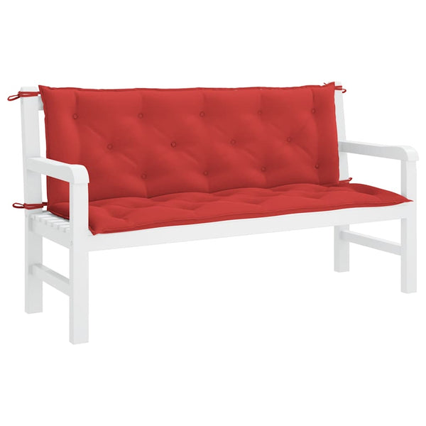 vidaXL Garden Bench Cushion Red 150x(50+50)x7 cm Oxford Fabric