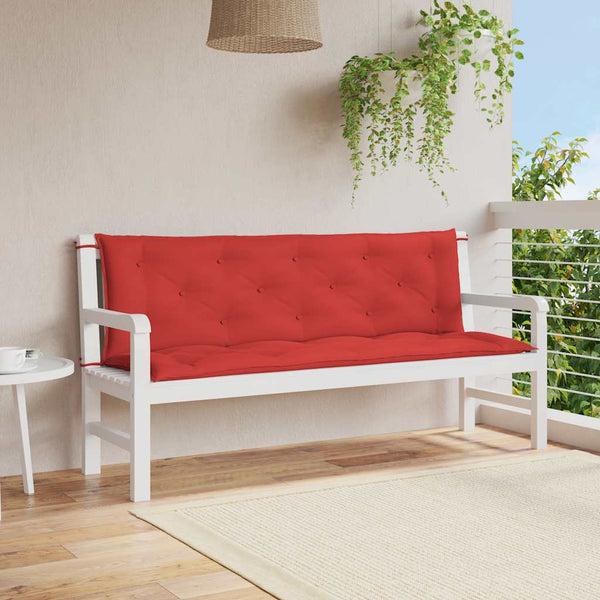 vidaXL Garden Bench Cushion Red 150x(50+50)x7 cm Oxford Fabric