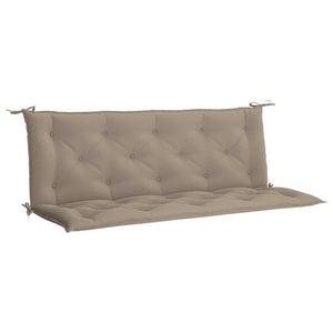vidaXL Garden Bench Cushion Taupe 150x(50+50)x7 cm Oxford Fabric