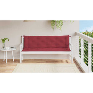 vidaXL Garden Bench Cushion Wine Red 150x(50+50)x7 cm Oxford Fabric