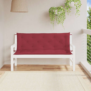 vidaXL Garden Bench Cushion Wine Red 150x(50+50)x7 cm Oxford Fabric