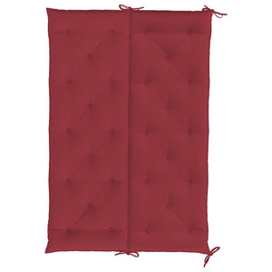 vidaXL Garden Bench Cushion Wine Red 150x(50+50)x7 cm Oxford Fabric