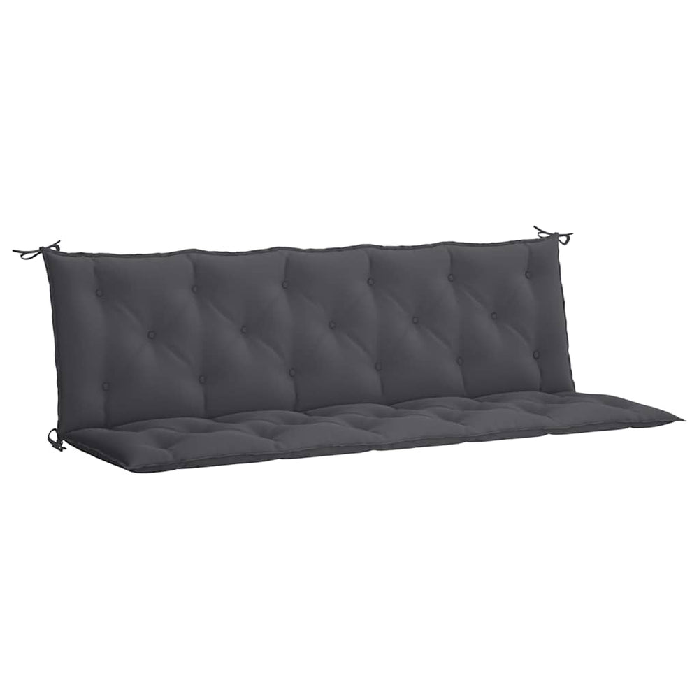 vidaXL Garden Bench Cushion Anthracite 180x(50+50)x7 cm Oxford Fabric