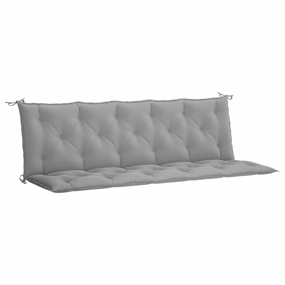 vidaXL Garden Bench Cushion Grey 180x(50+50)x7 cm Oxford Fabric