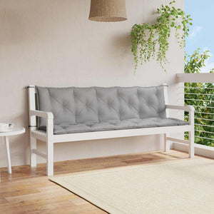 vidaXL Garden Bench Cushion Grey 180x(50+50)x7 cm Oxford Fabric