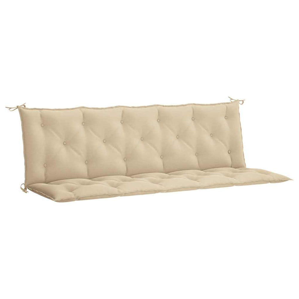 vidaXL Garden Bench Cushion Beige 180x(50+50)x7 cm Oxford Fabric
