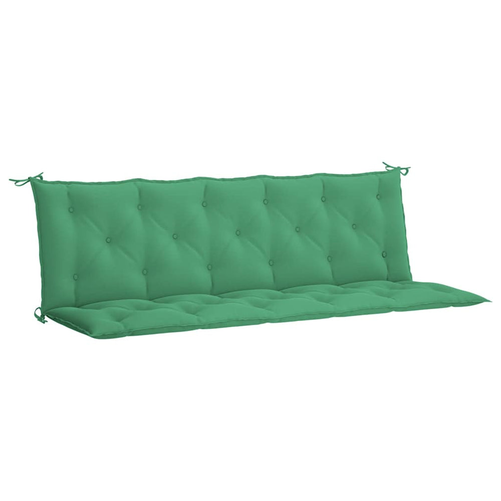 vidaXL Garden Bench Cushion Green 180x(50+50)x7 cm Oxford Fabric