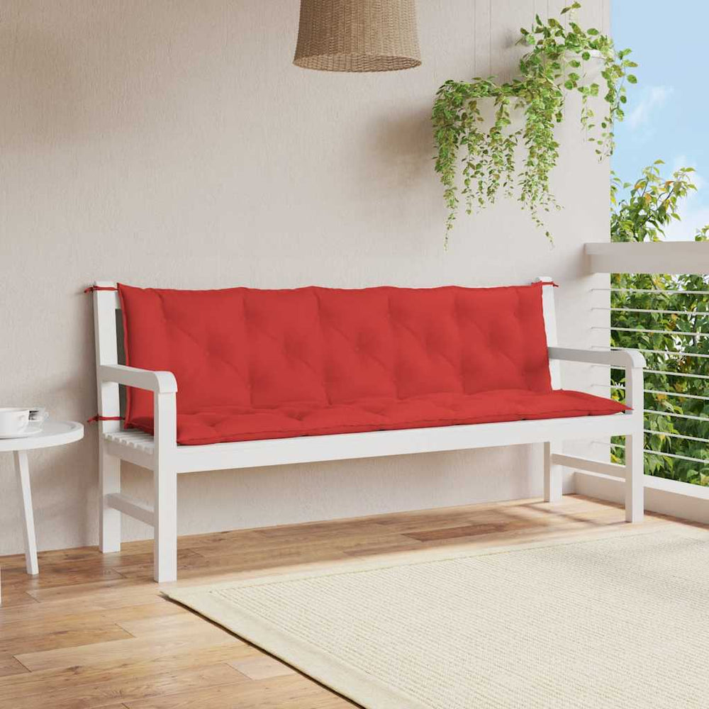 vidaXL Garden Bench Cushion Red 180x(50+50)x7 cm Oxford Fabric