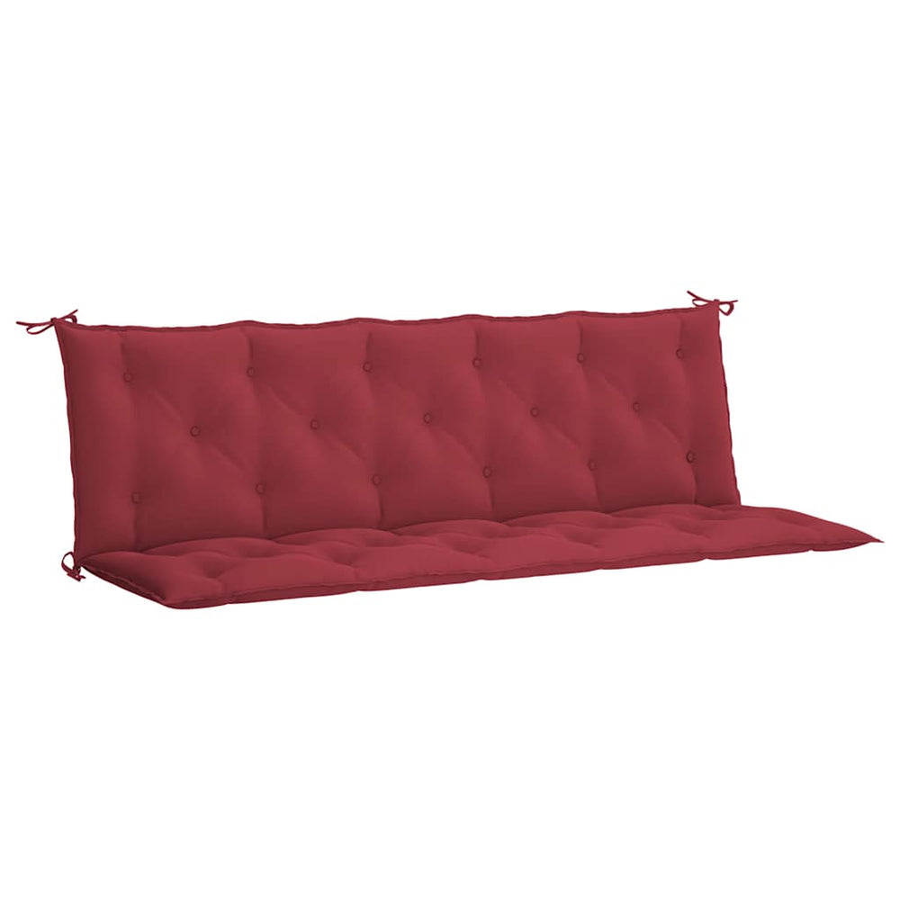 vidaXL Garden Bench Cushion Wine Red 180x(50+50)x7 cm Oxford Fabric