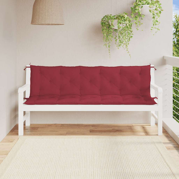 vidaXL Garden Bench Cushion Wine Red 180x(50+50)x7 cm Oxford Fabric