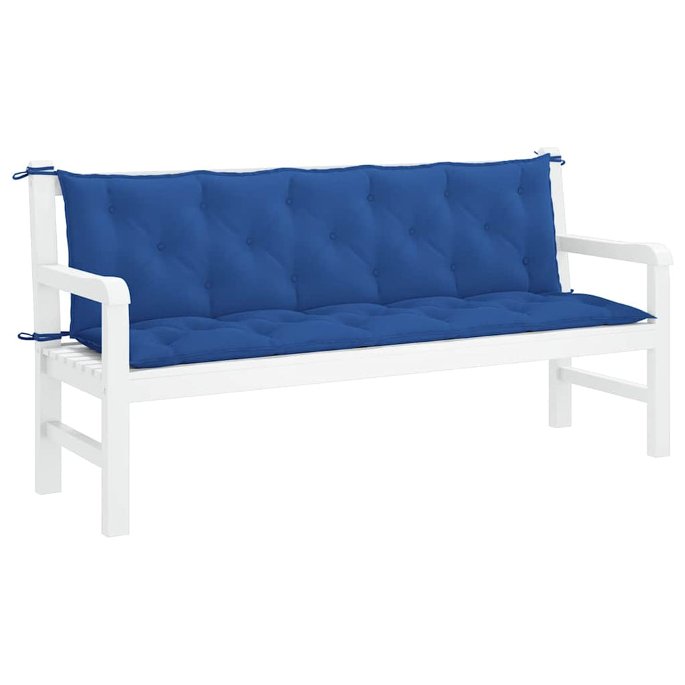 vidaXL Garden Bench Cushion Blue 180x(50+50)x7 cm Oxford Fabric