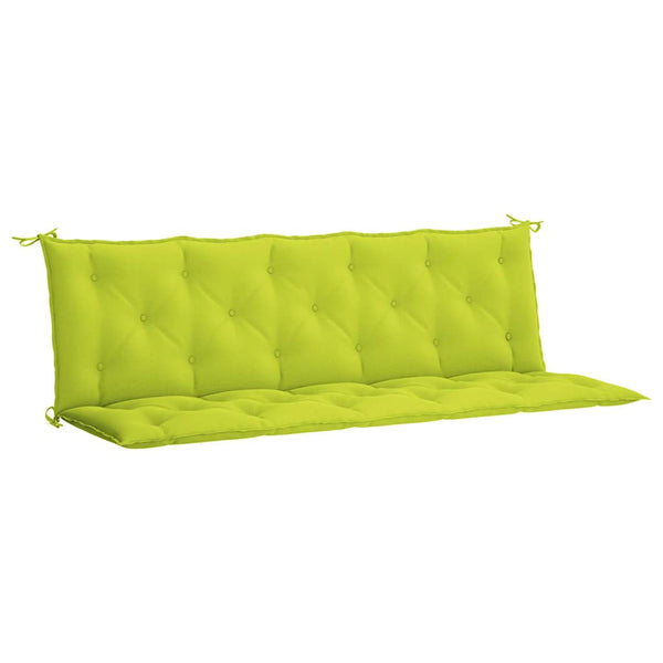 vidaXL Garden Bench Cushion Light Green 180x(50+50)x7 cm Oxford Fabric