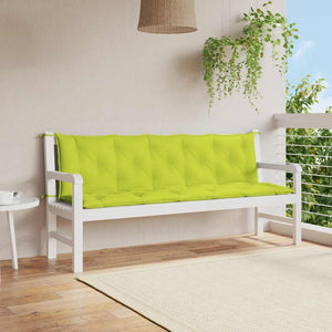 vidaXL Garden Bench Cushion Light Green 180x(50+50)x7 cm Oxford Fabric