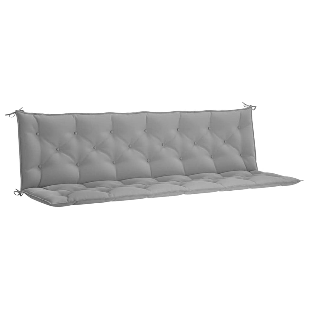 vidaXL Garden Bench Cushion Grey 200x(50+50)x7 cm Oxford Fabric