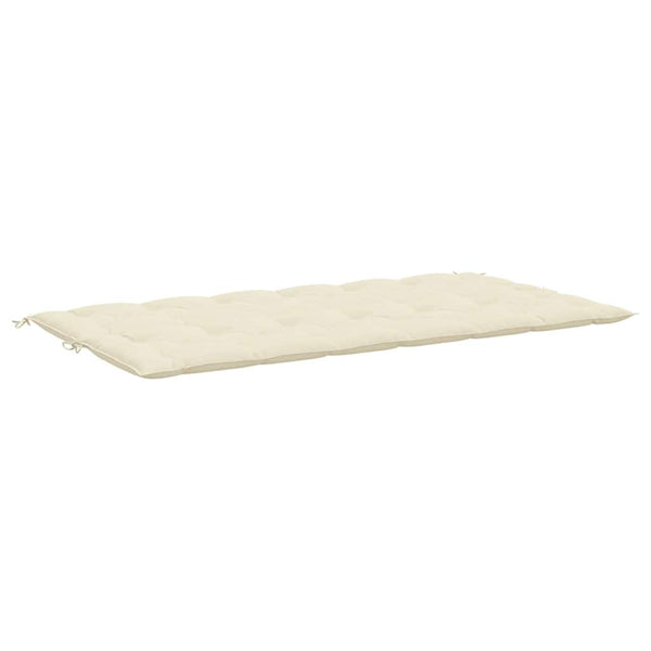 vidaXL Garden Bench Cushion Cream 200x(50+50)x7 cm Oxford Fabric