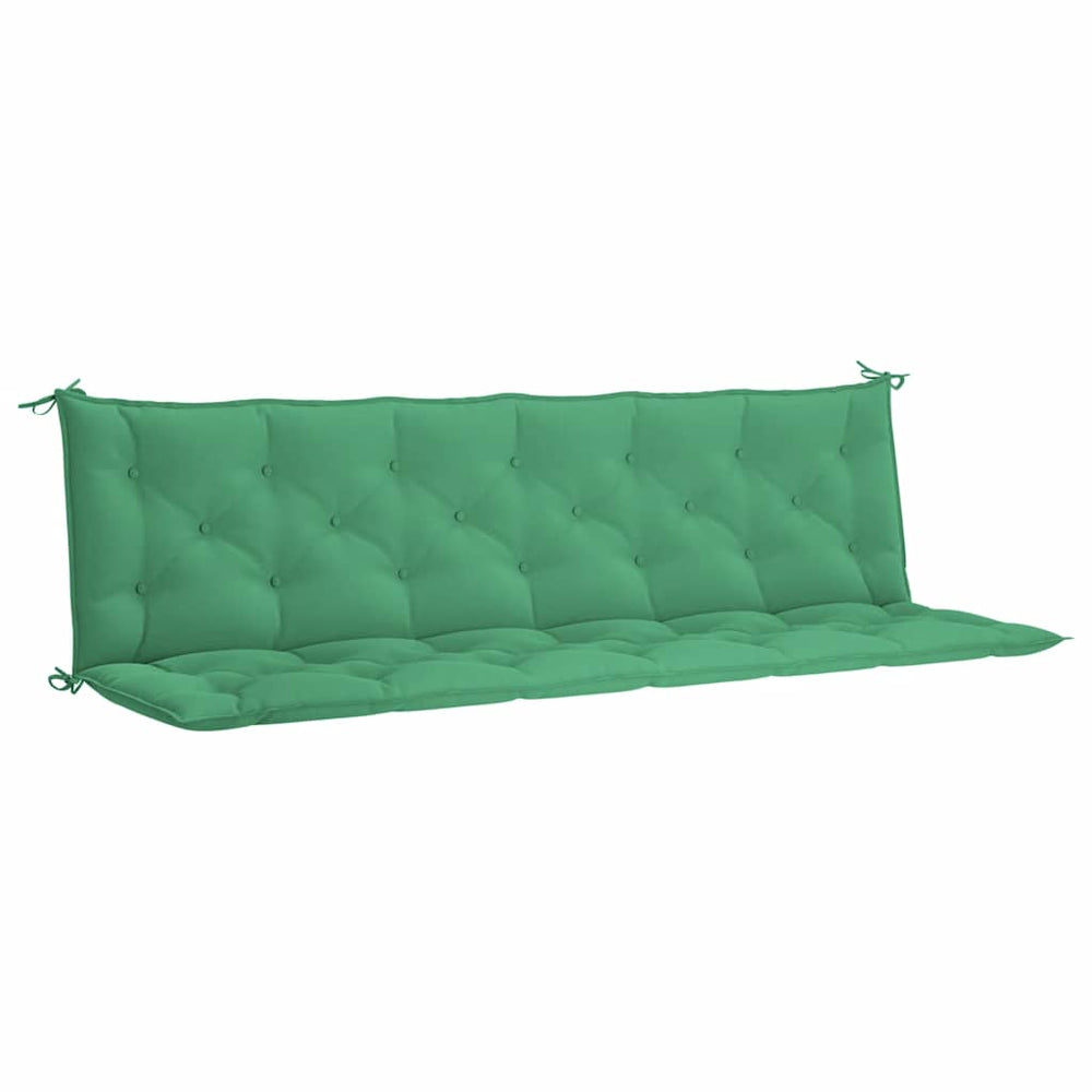 vidaXL Garden Bench Cushion Green 200x(50+50)x7 cm Oxford Fabric