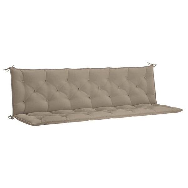 vidaXL Garden Bench Cushion Taupe 200x(50+50)x7 cm Oxford Fabric