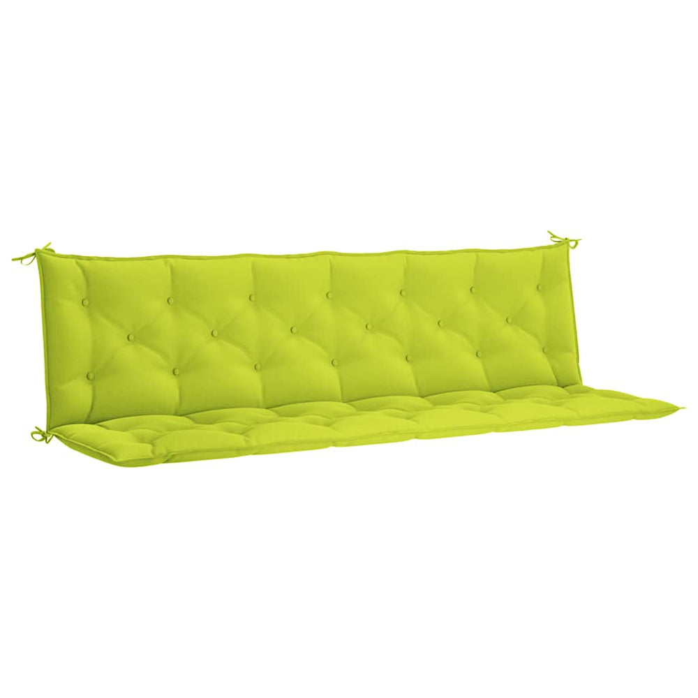 vidaXL Garden Bench Cushion Light Green 200x(50+50)x7 cm Oxford Fabric