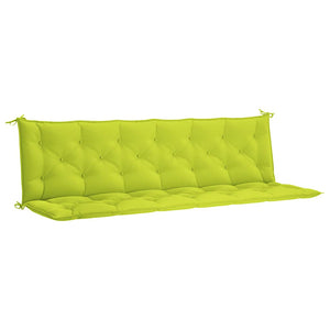 vidaXL Garden Bench Cushion Light Green 200x(50+50)x7 cm Oxford Fabric