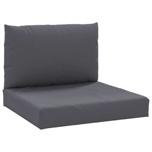 vidaXL Pallet Cushions 2-piece Anthracite Oxford Fabric