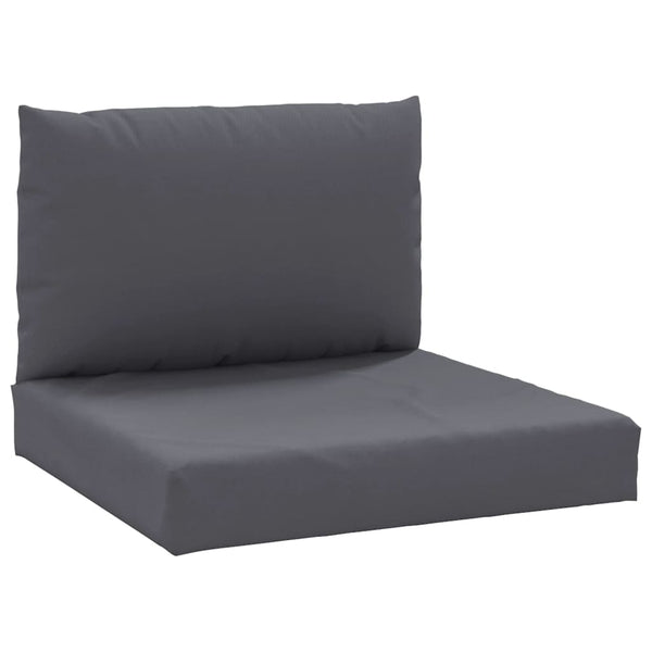 vidaXL Pallet Cushions 2-piece Anthracite Oxford Fabric
