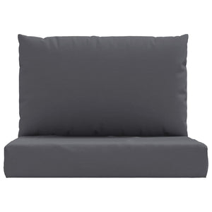 vidaXL Pallet Cushions 2-piece Anthracite Oxford Fabric