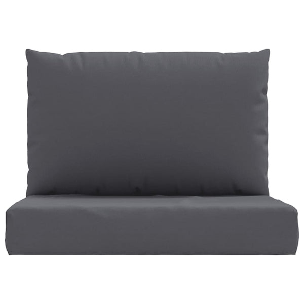 vidaXL Pallet Cushions 2-piece Anthracite Oxford Fabric