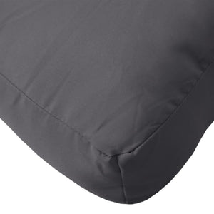 vidaXL Pallet Cushions 2-piece Anthracite Oxford Fabric