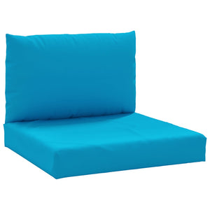 vidaXL Pallet Cushions 2-pc. Light Blue Oxford Fabric