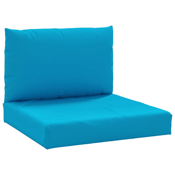 vidaXL Pallet Cushions 2-pc. Light Blue Oxford Fabric