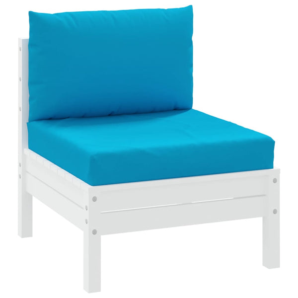 vidaXL Pallet Cushions 2-pc. Light Blue Oxford Fabric