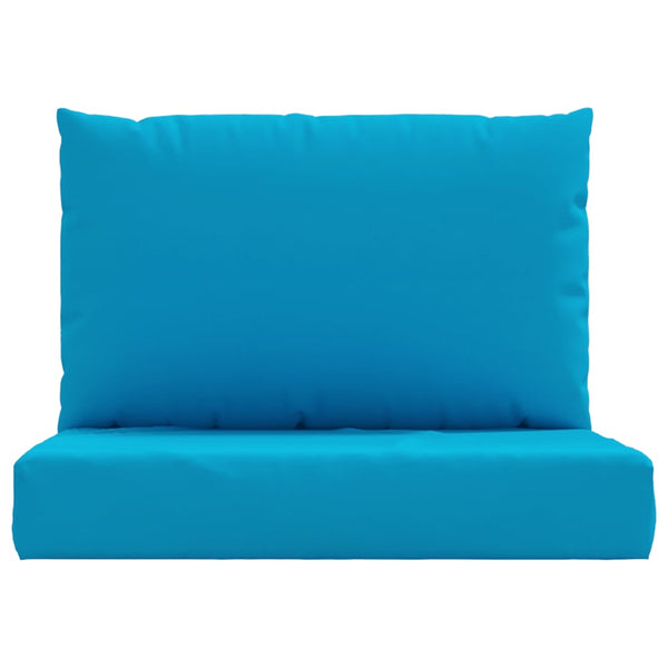 vidaXL Pallet Cushions 2-pc. Light Blue Oxford Fabric