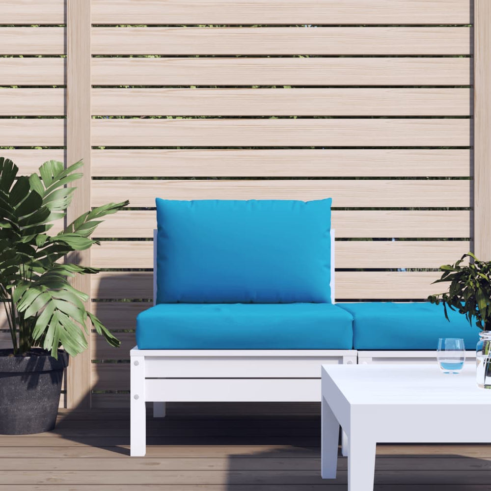 vidaXL Pallet Cushions 2-pc. Light Blue Oxford Fabric