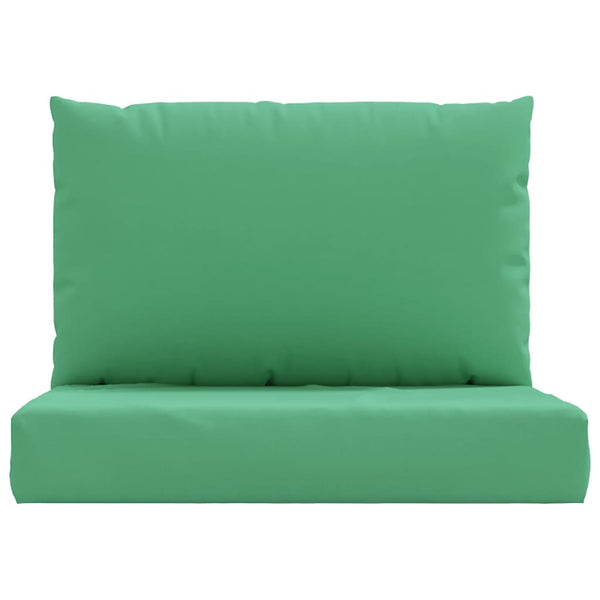 vidaXL Pallet Cushions 2-piece Green Oxford Fabric