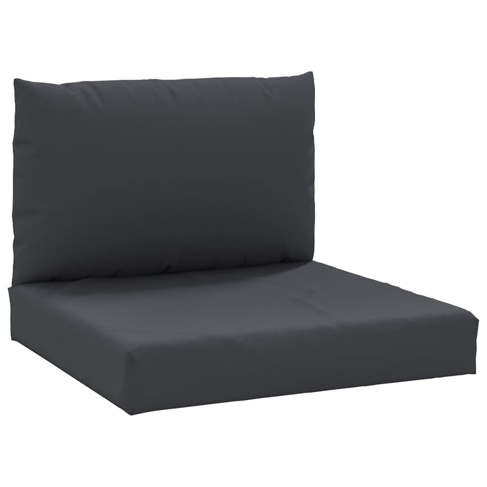 vidaXL Pallet Cushions 2-pc. Black Oxford Fabric