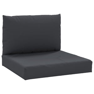 vidaXL Pallet Cushions 2-pc. Black Oxford Fabric