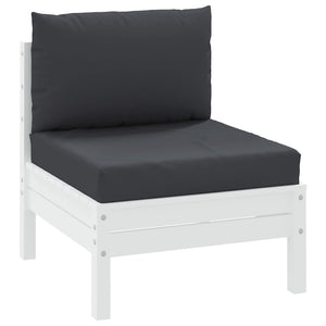 vidaXL Pallet Cushions 2-pc. Black Oxford Fabric
