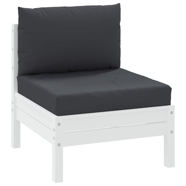 vidaXL Pallet Cushions 2-pc. Black Oxford Fabric
