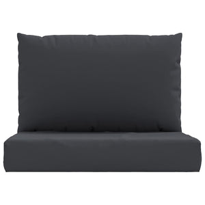 vidaXL Pallet Cushions 2-pc. Black Oxford Fabric