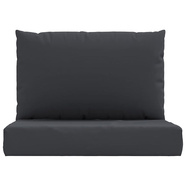 vidaXL Pallet Cushions 2-pc. Black Oxford Fabric