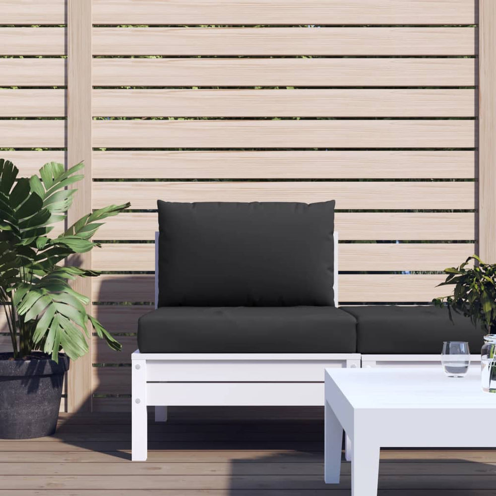 vidaXL Pallet Cushions 2-pc. Black Oxford Fabric