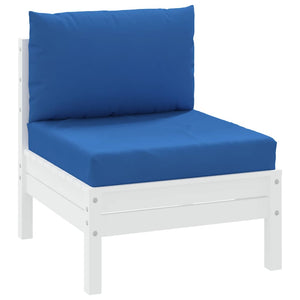 vidaXL Pallet Cushions 2-pc. Blue Oxford Fabric