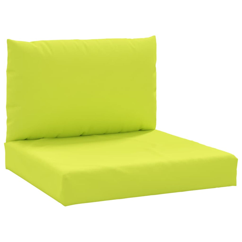 vidaXL Pallet Cushions 2-piece Bright Green Oxford Fabric
