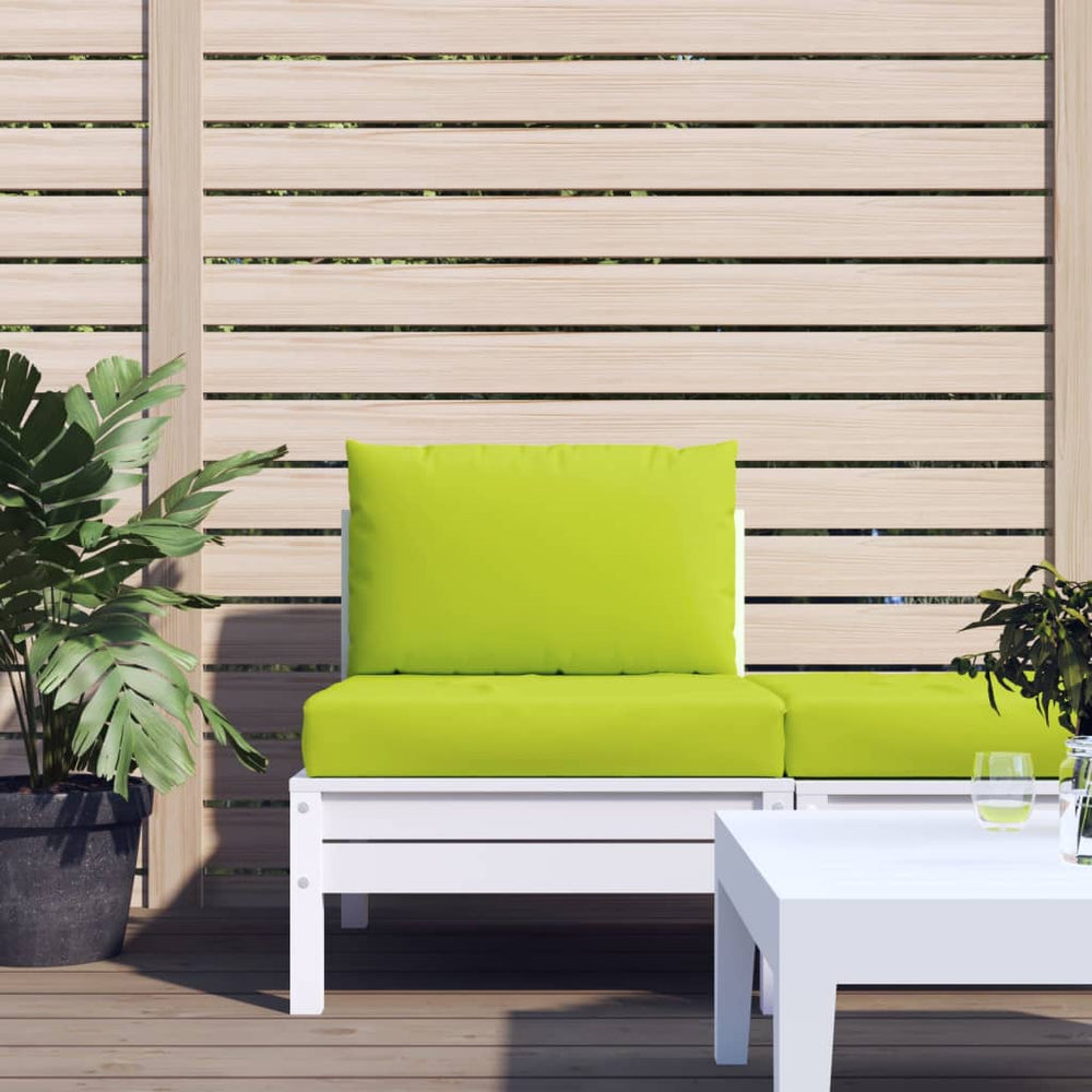 vidaXL Pallet Cushions 2-piece Bright Green Oxford Fabric